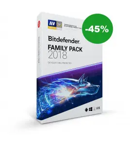 Obniżamy cenę za pakiet Bitdefender Family Pack 2018 o 45%